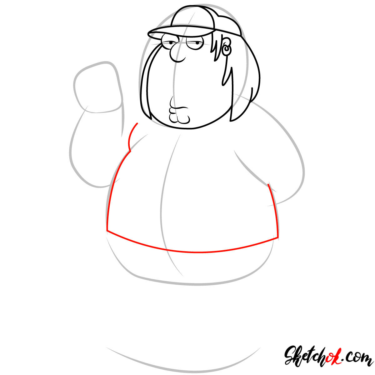 How to draw Chris Griffin - step 06