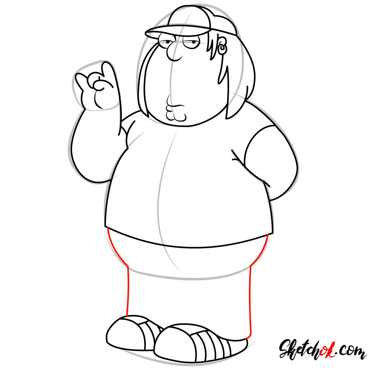 How To Draw Chris Griffin Step By Step Drawing Tutorials