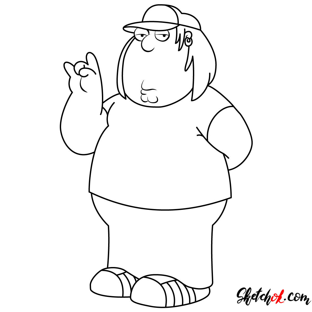 How to draw Chris Griffin - step 11