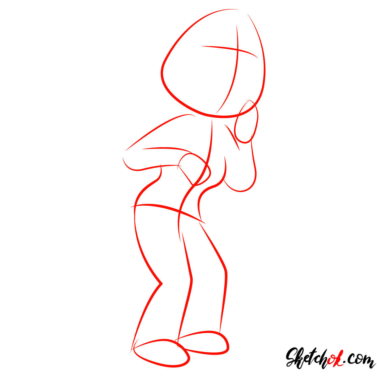 How to draw Lois Griffin - step 01