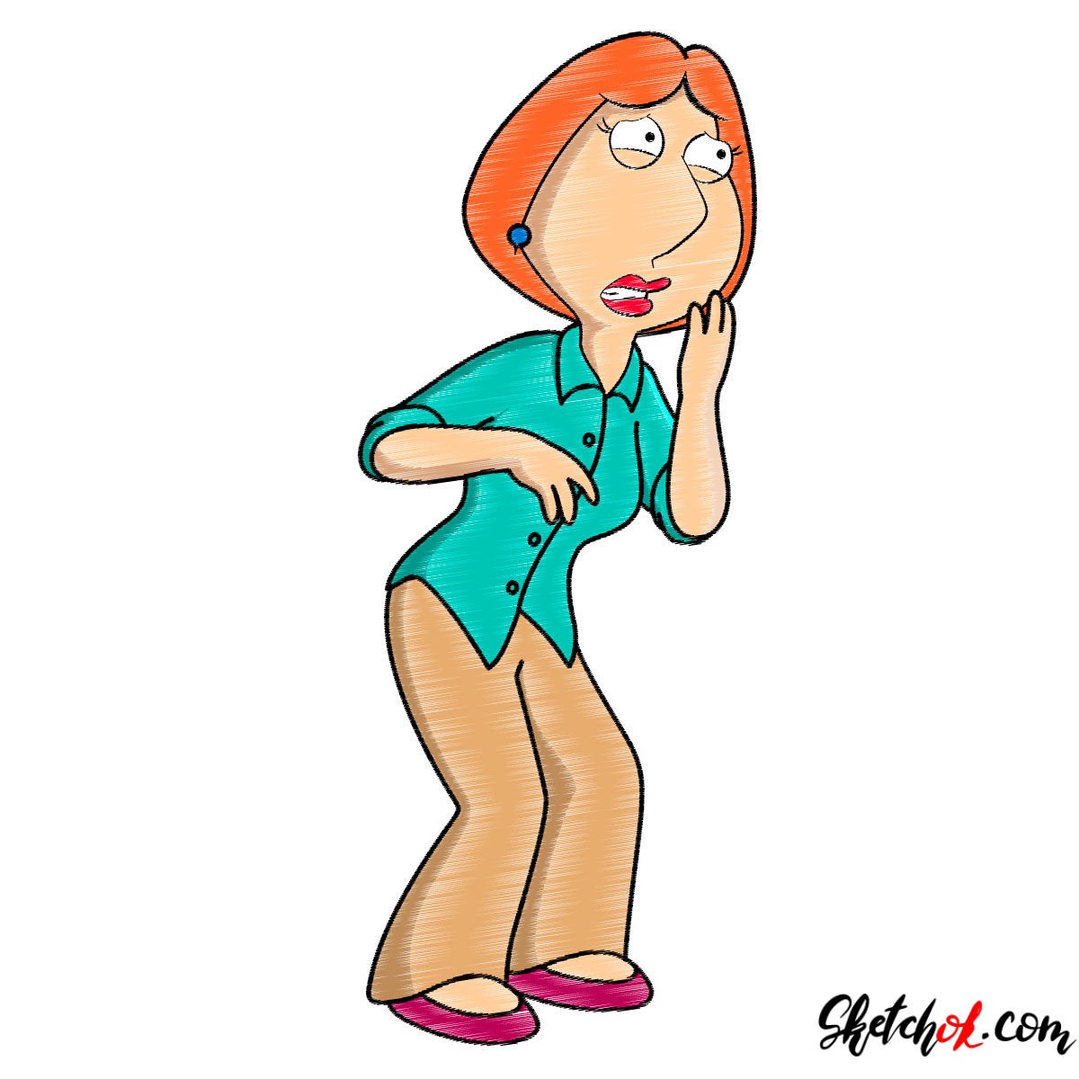 How to draw Lois Griffin