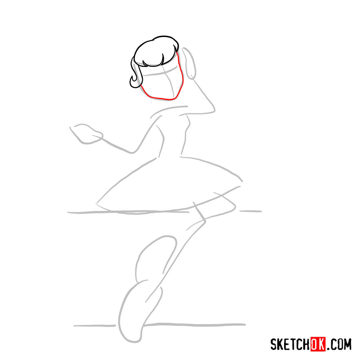 How to draw C.A. Cupid step by step - step 03