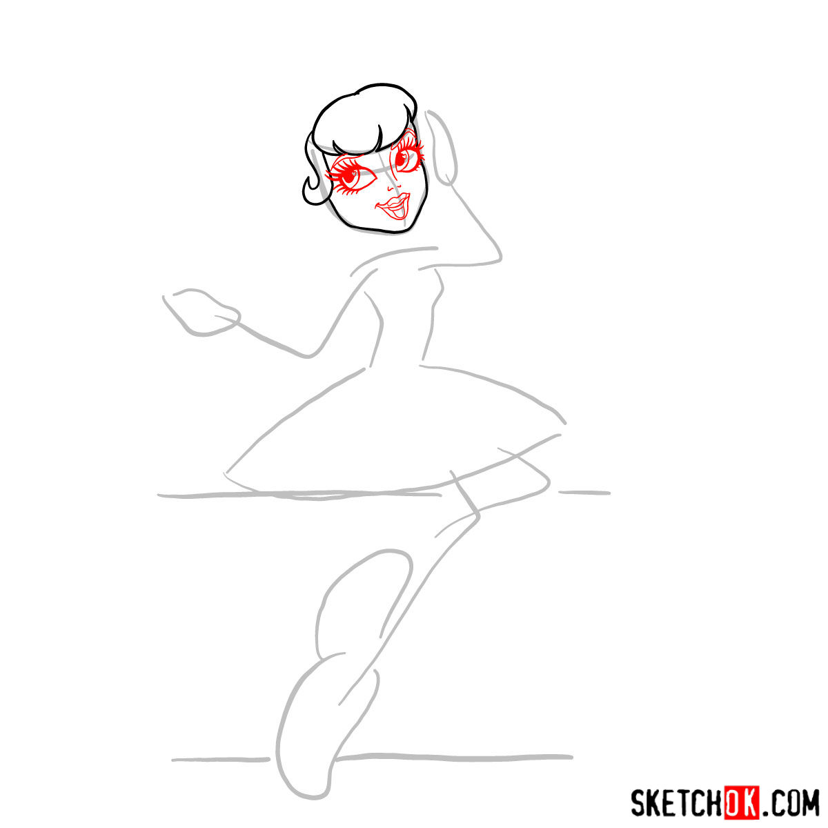 How to draw C.A. Cupid step by step - step 04