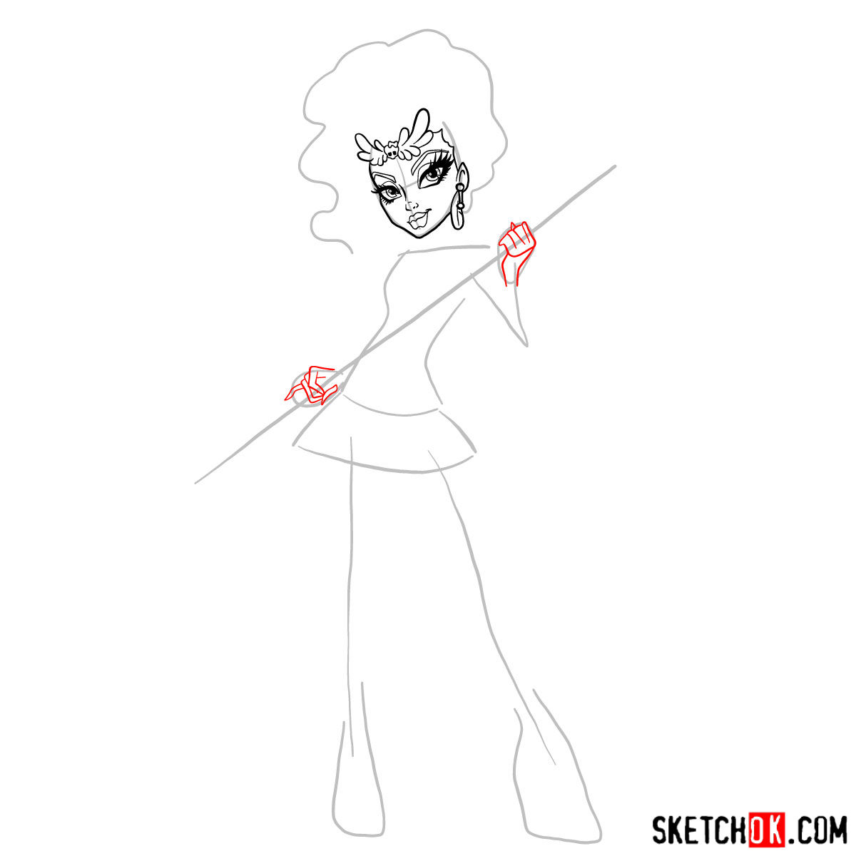 How to draw Jane Boolittle - step 05