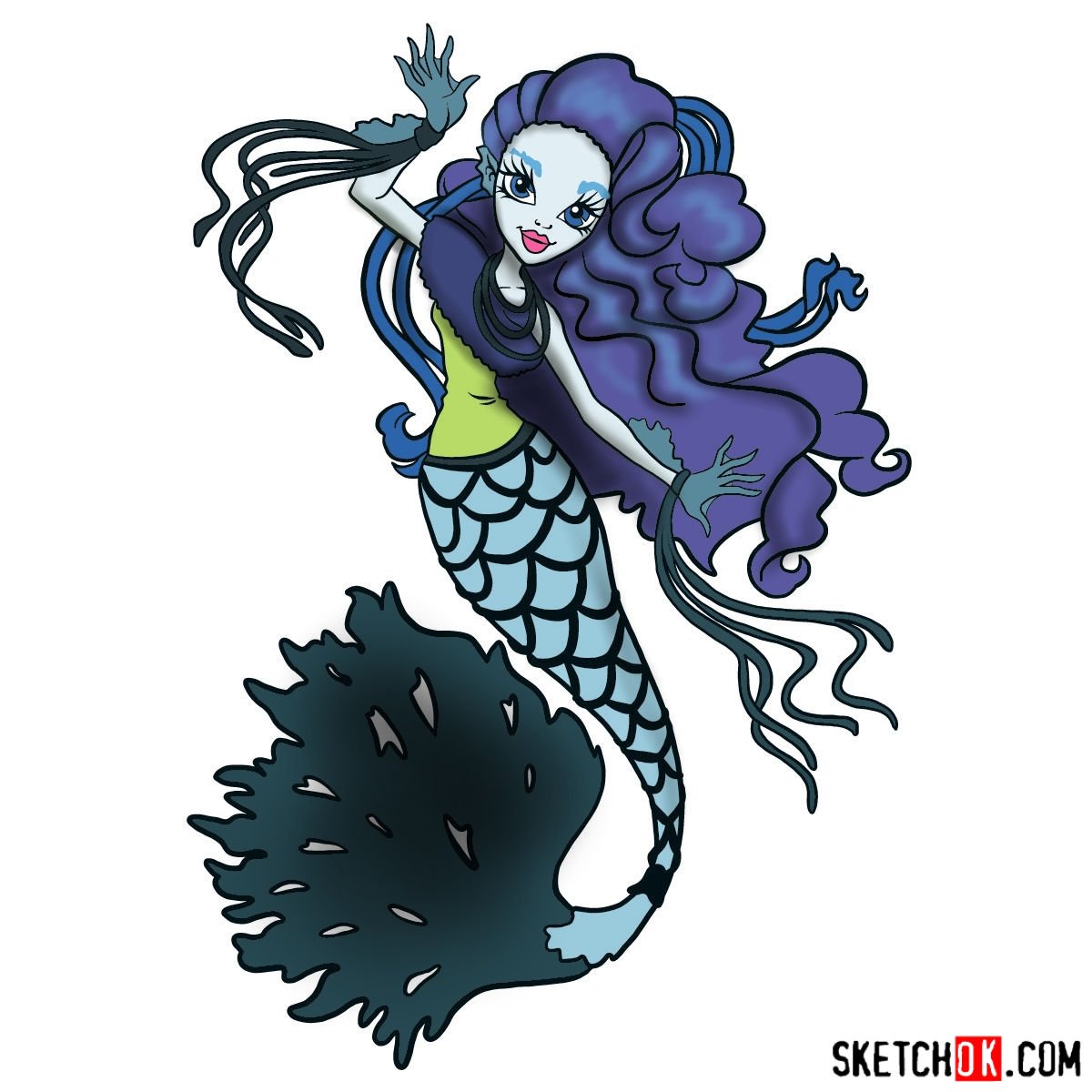 How to draw Sirena Von Boo
