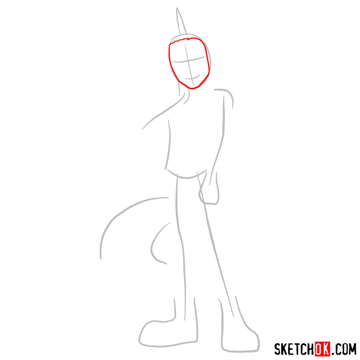 How to draw Neighthan Rot - step 02
