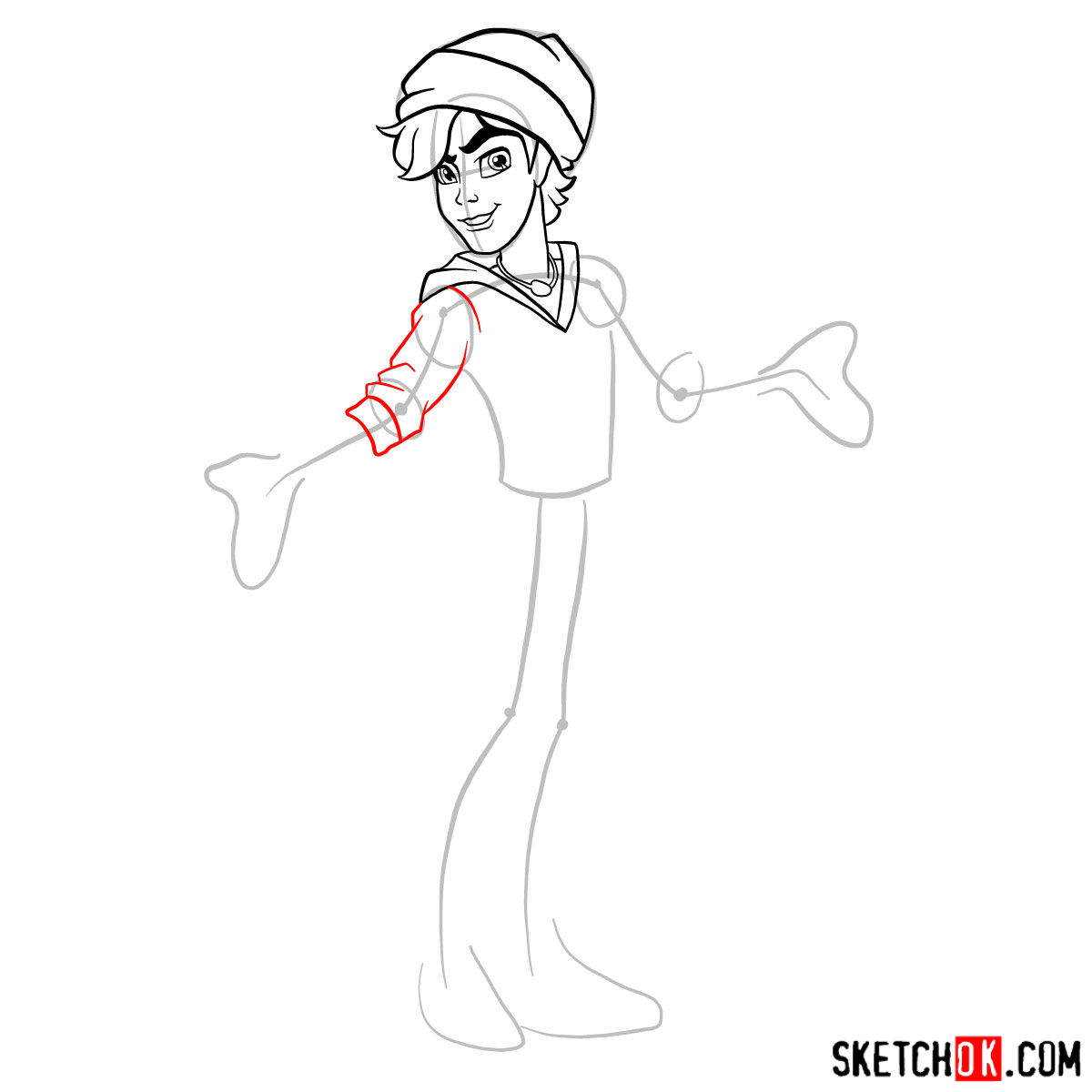 How to draw Invisi Billy - step 07