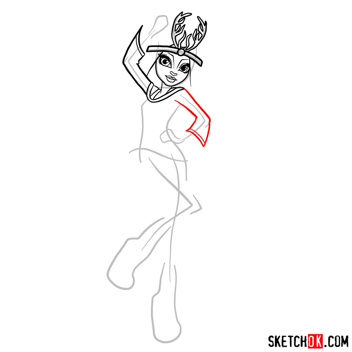 How to draw Isi Dawndancer - step 07