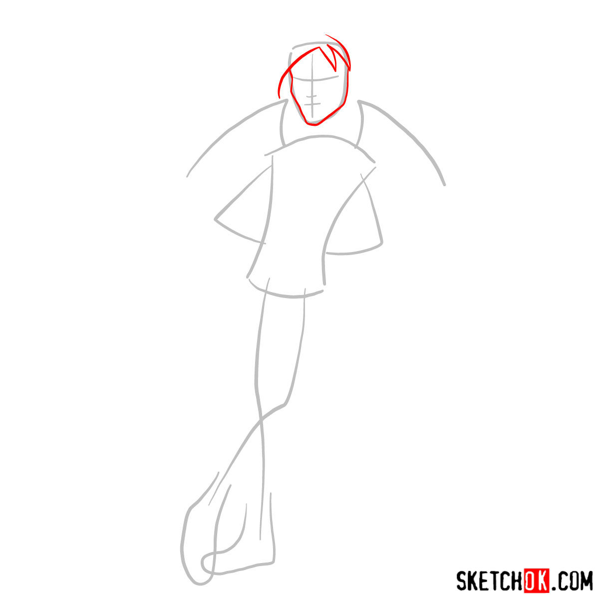 How to draw Garrott du Roque - step 02