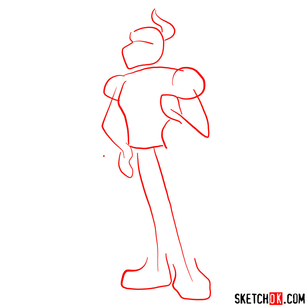 How to draw Manny Taur - step 01