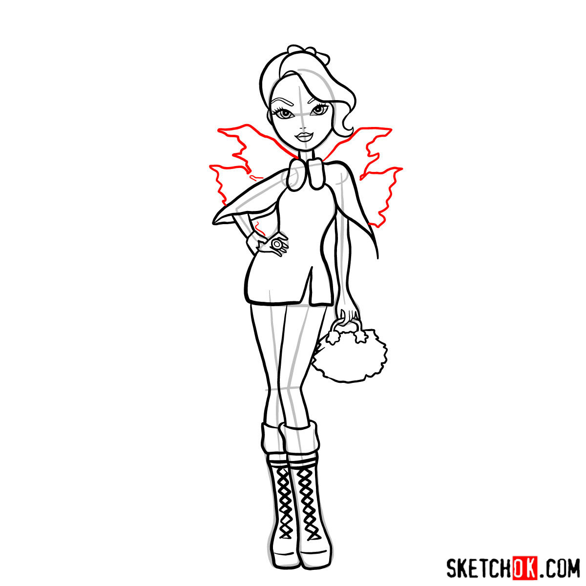 How to draw Faybelle Thorn - step 13
