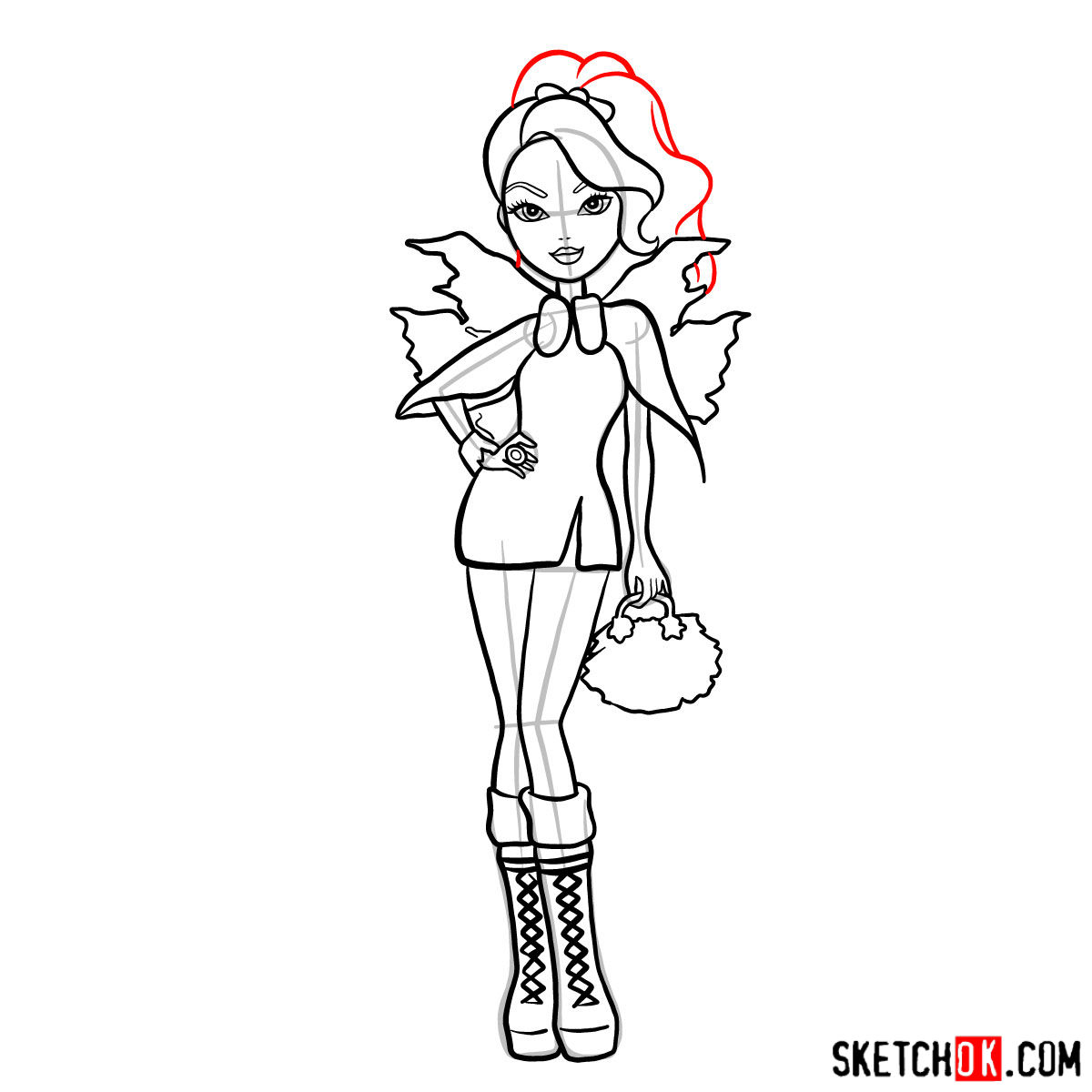 How to draw Faybelle Thorn - step 14