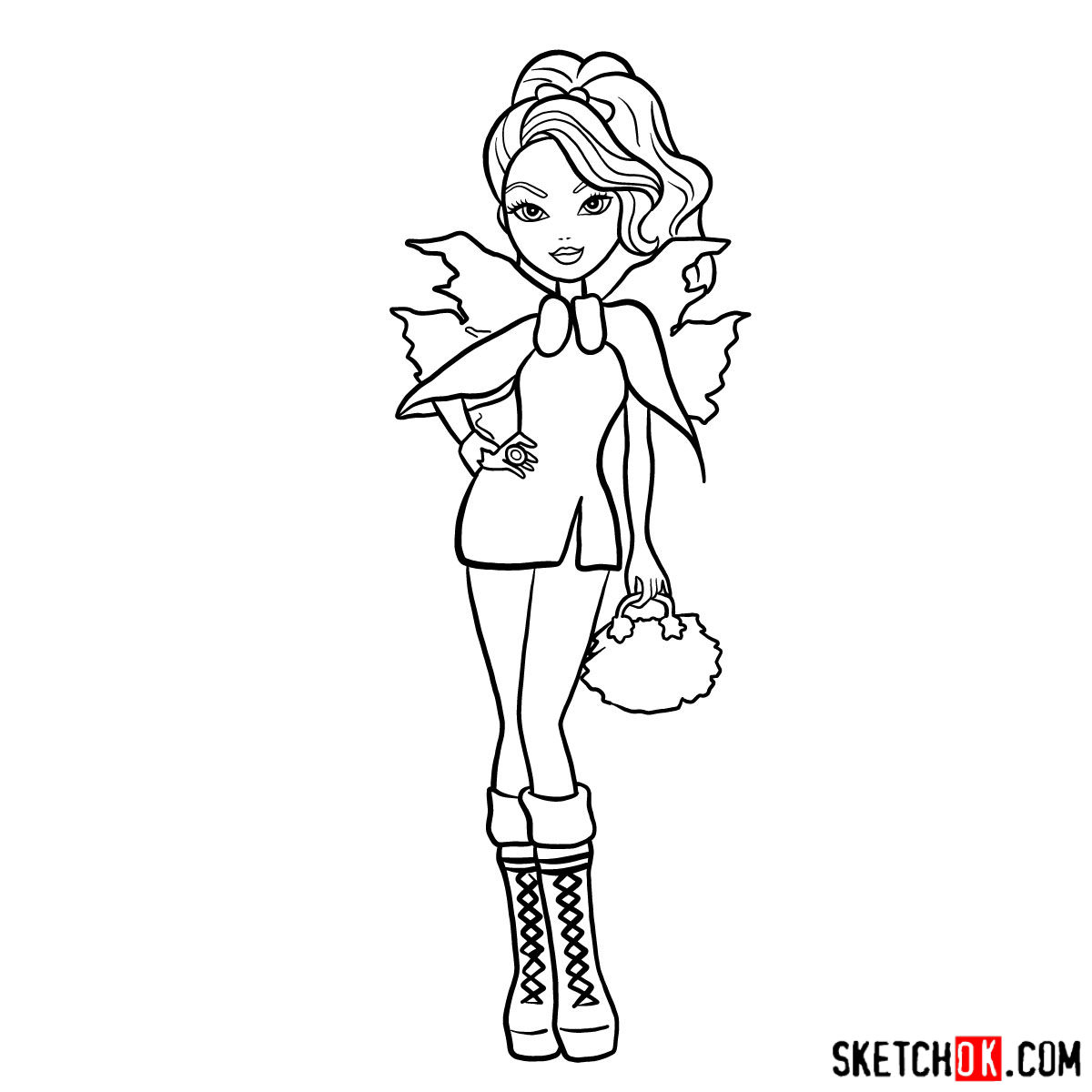 How to draw Faybelle Thorn - step 16