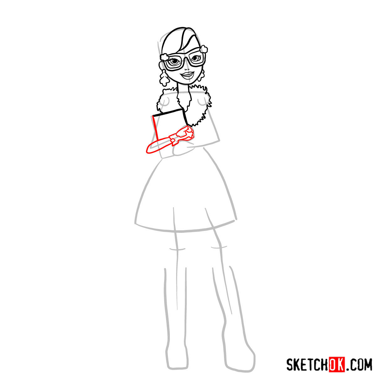 How to draw Rosabella Beauty - step 07