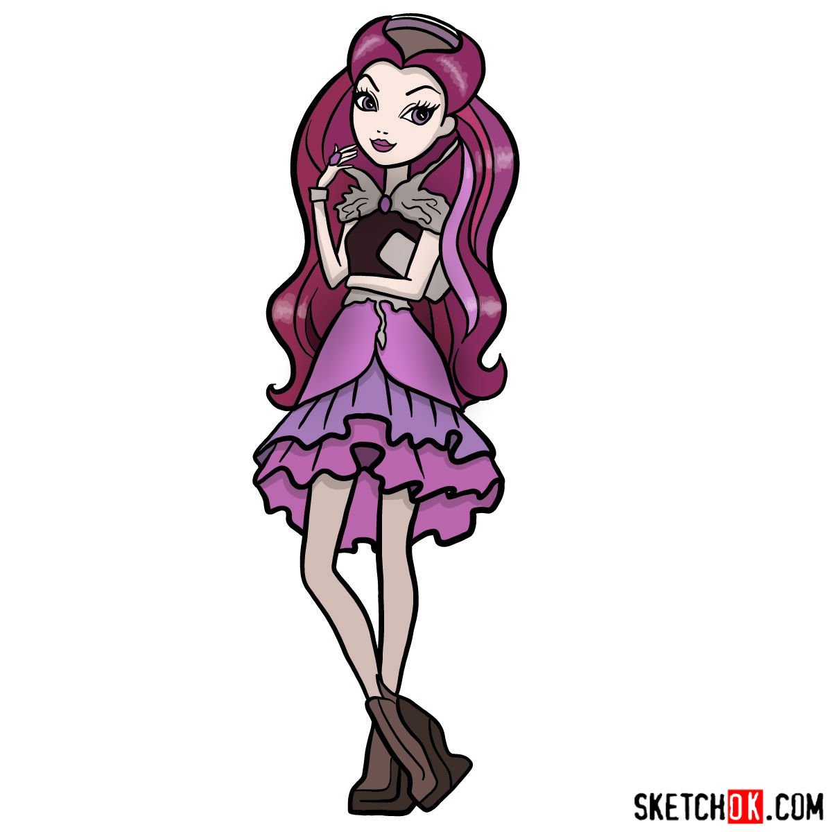 ever after high raven queen drawing