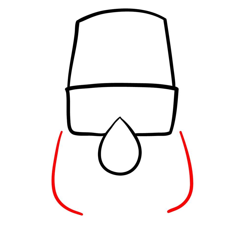 How to draw the face of Stan Pines - step 04