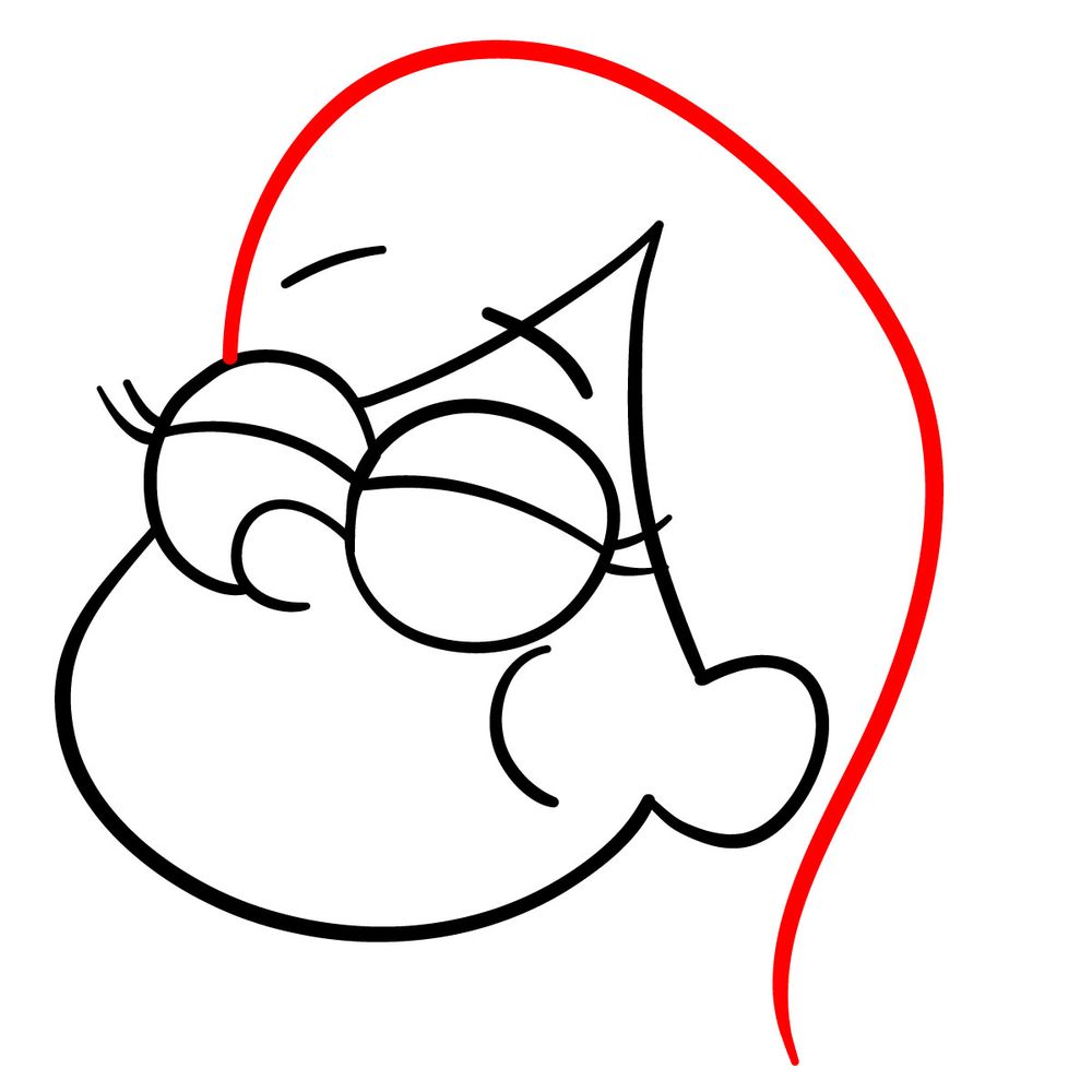 How to draw laughing Mabel Pines - step 09
