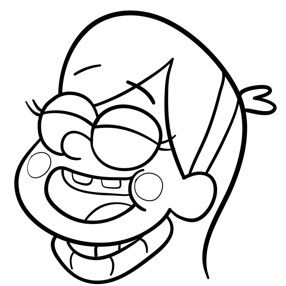 How to draw laughing Mabel Pines
