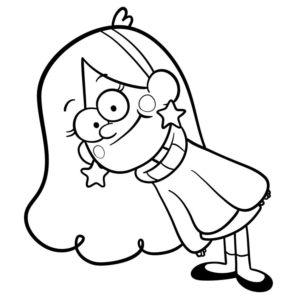 How to draw curious Mabel