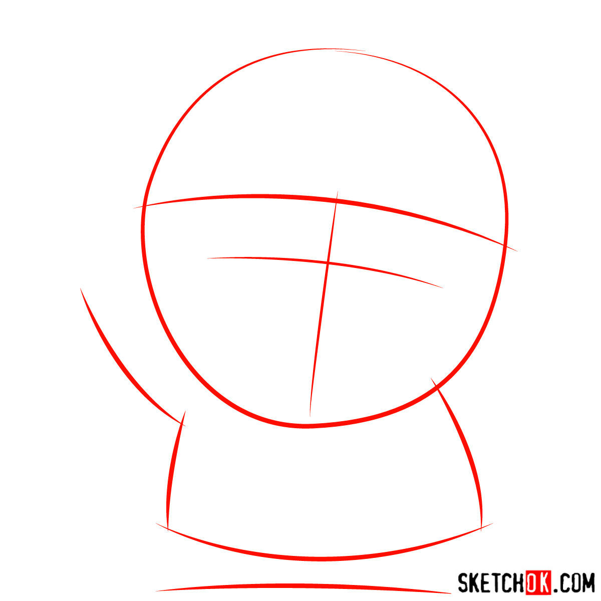 How to draw Stan Marsh - step 01