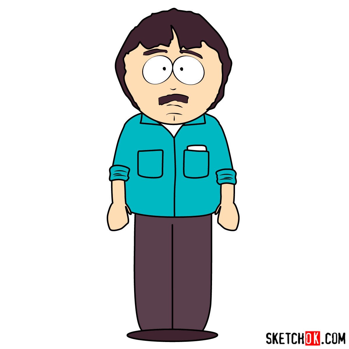 How to draw Randy Marsh, Stan’s father