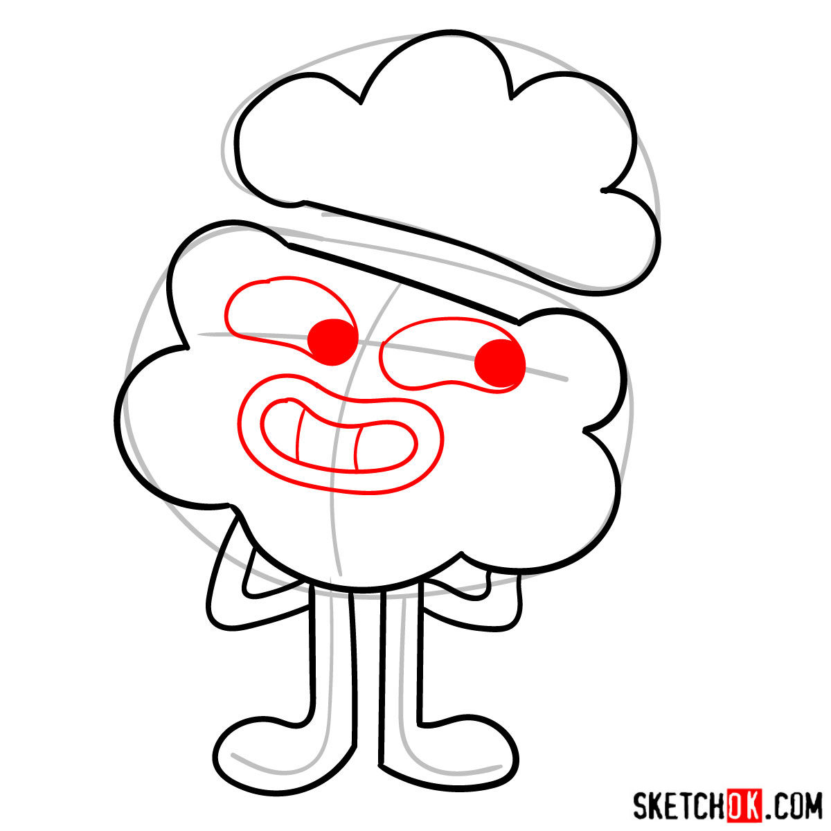 How to draw Tobias Wilson from Gumball -  step 06