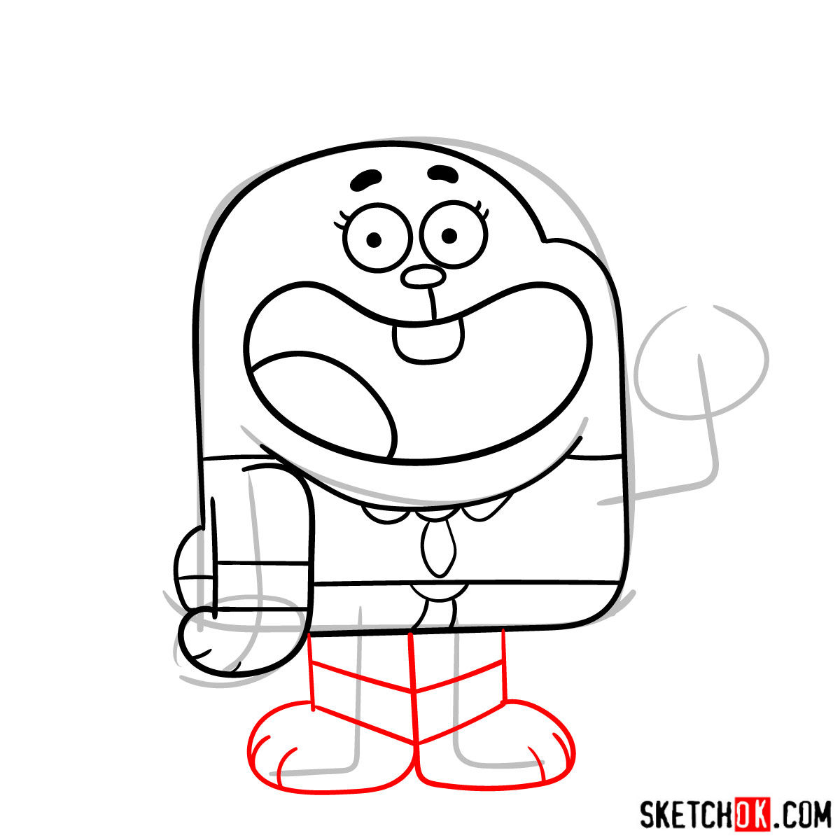 How to draw Richard Watterson - step 07