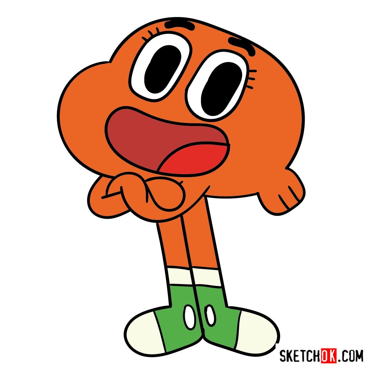 How to draw The Amazing World of Gumball characters SketchOk