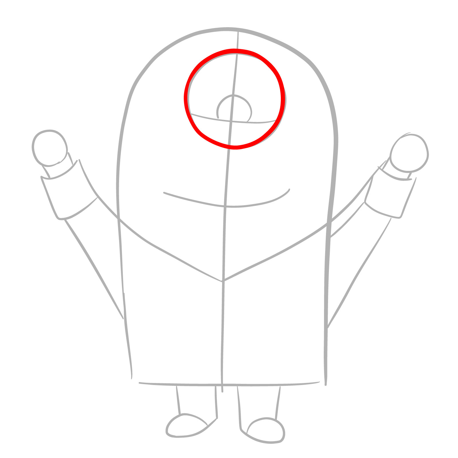 How to Draw a Vampire Minion - step 04