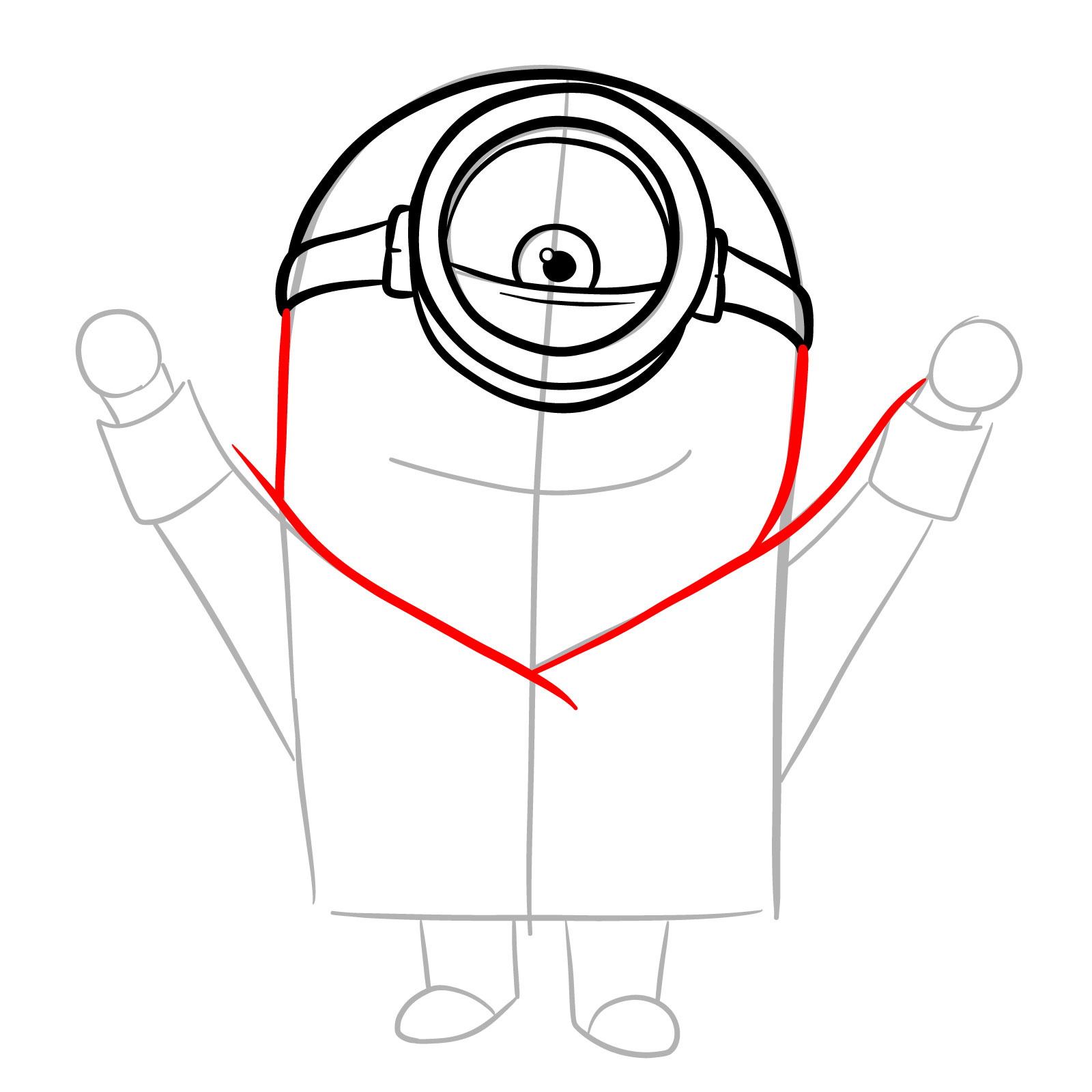 How to Draw a Vampire Minion - step 10