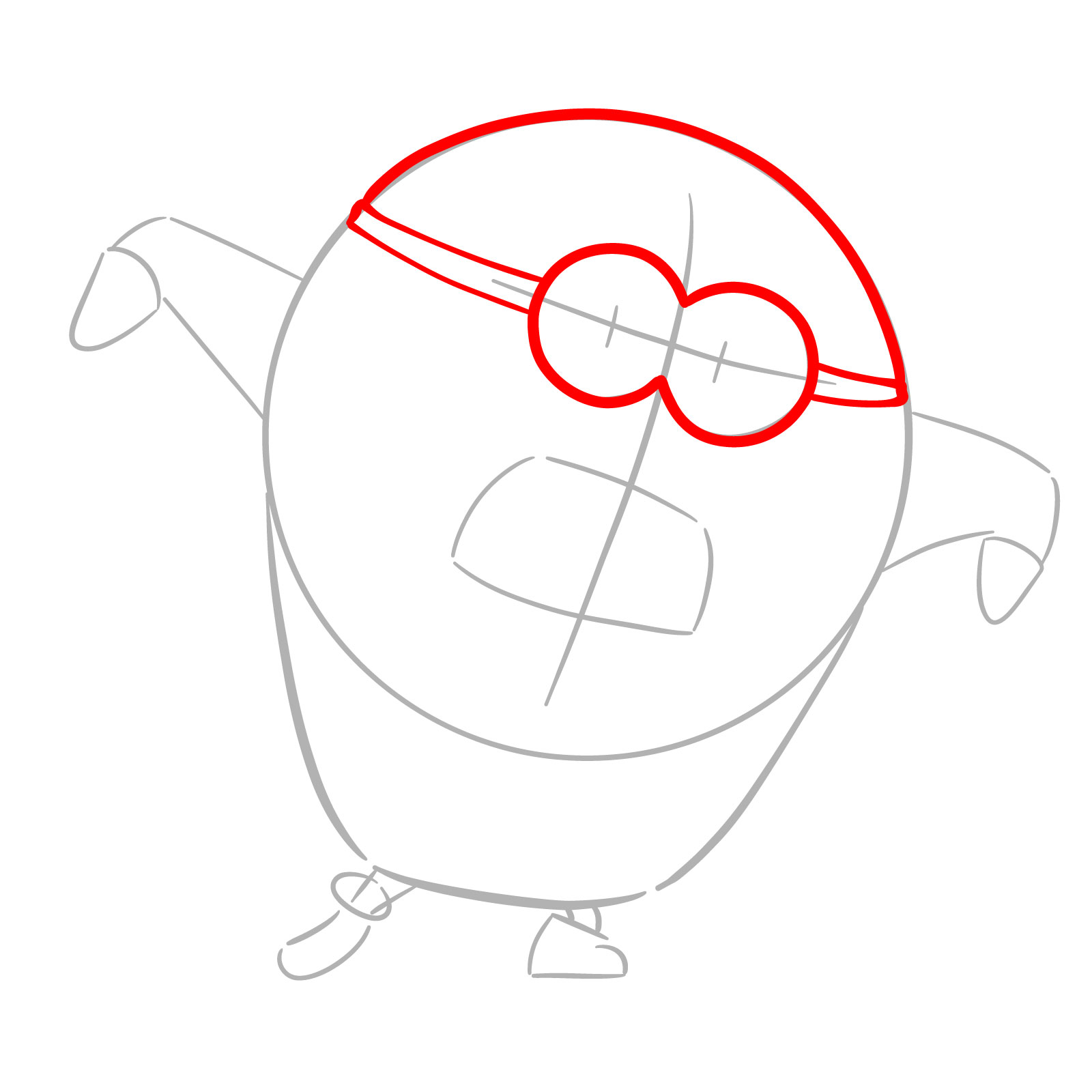 How to draw Mega Minion Dave from Despicable Me 4 - step 03