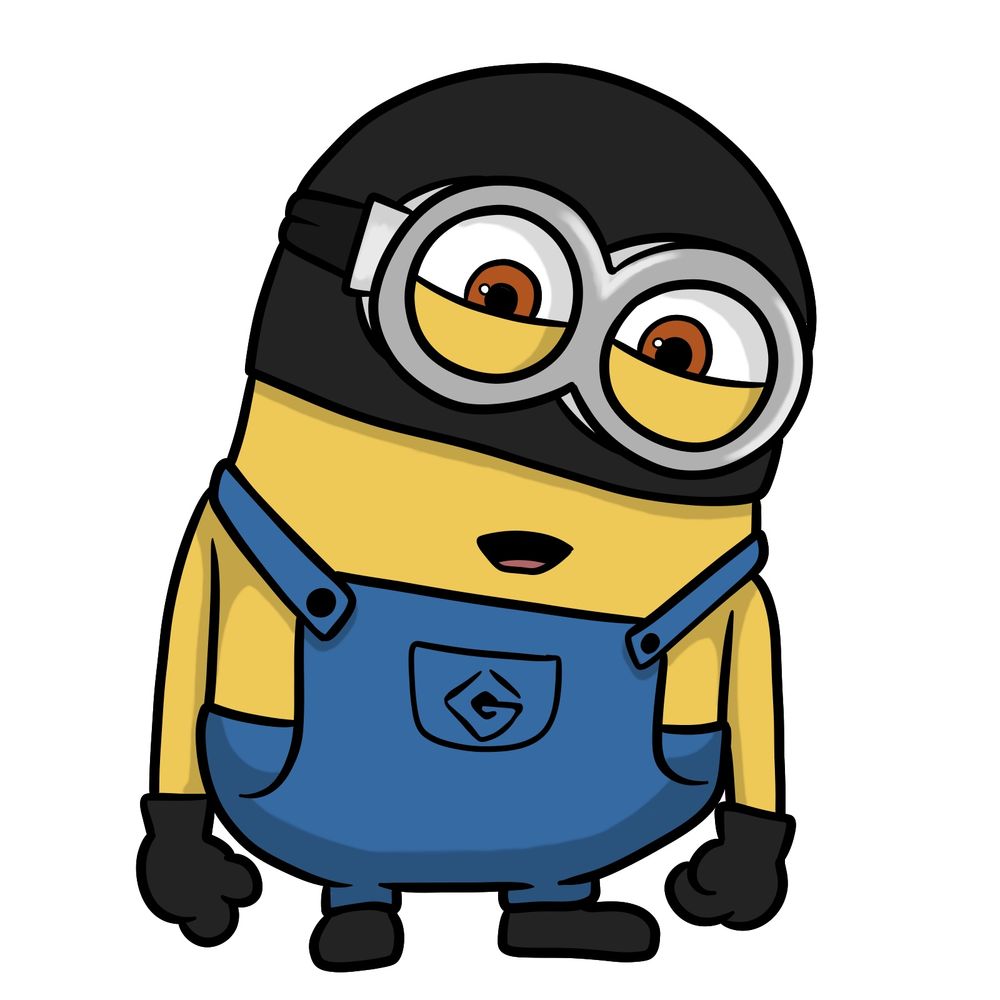 How to Draw Minion Ron from Despicable Me 4 – Step-by-Step Tutorial