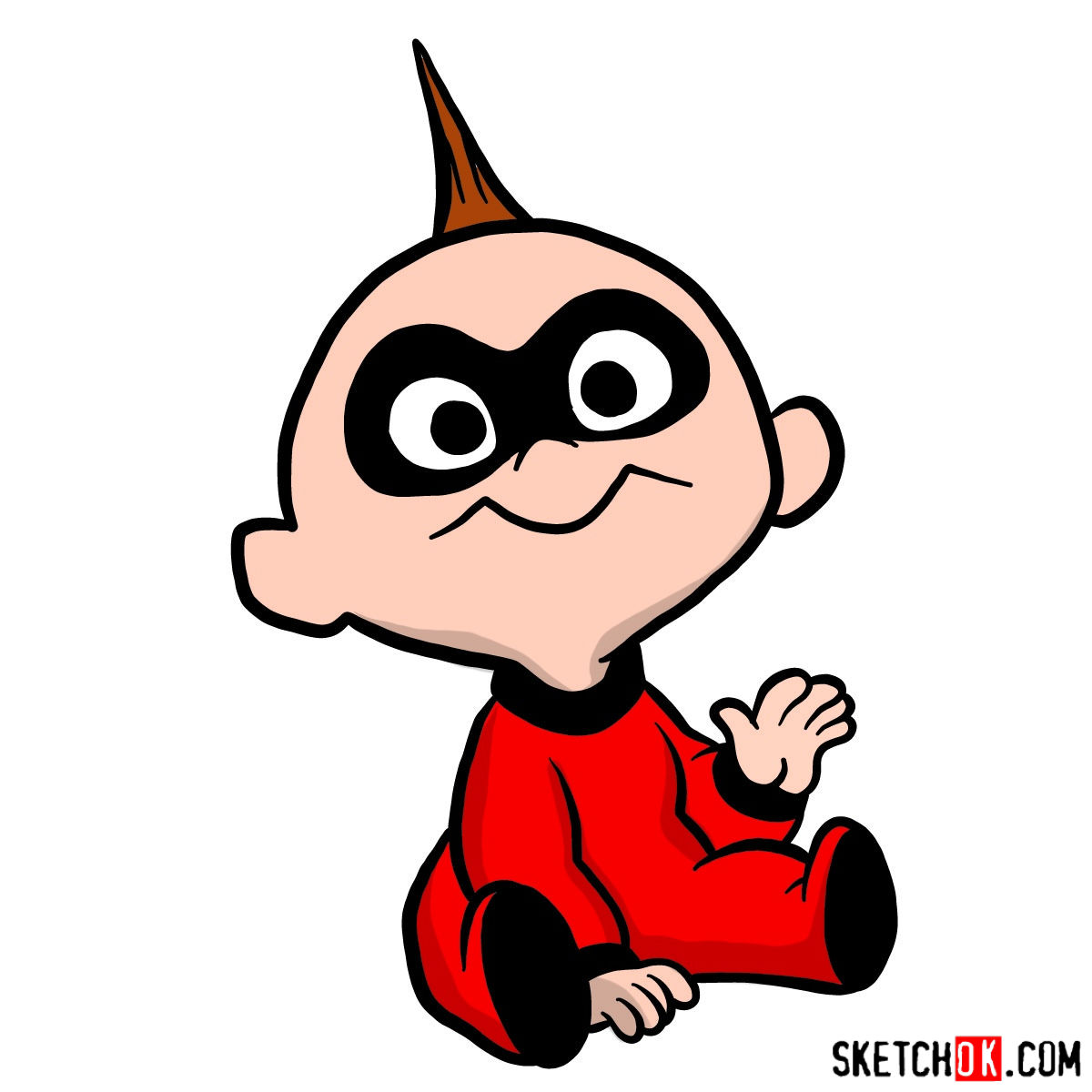 Download How to draw Jack Jack from The Incredibles - Sketchok