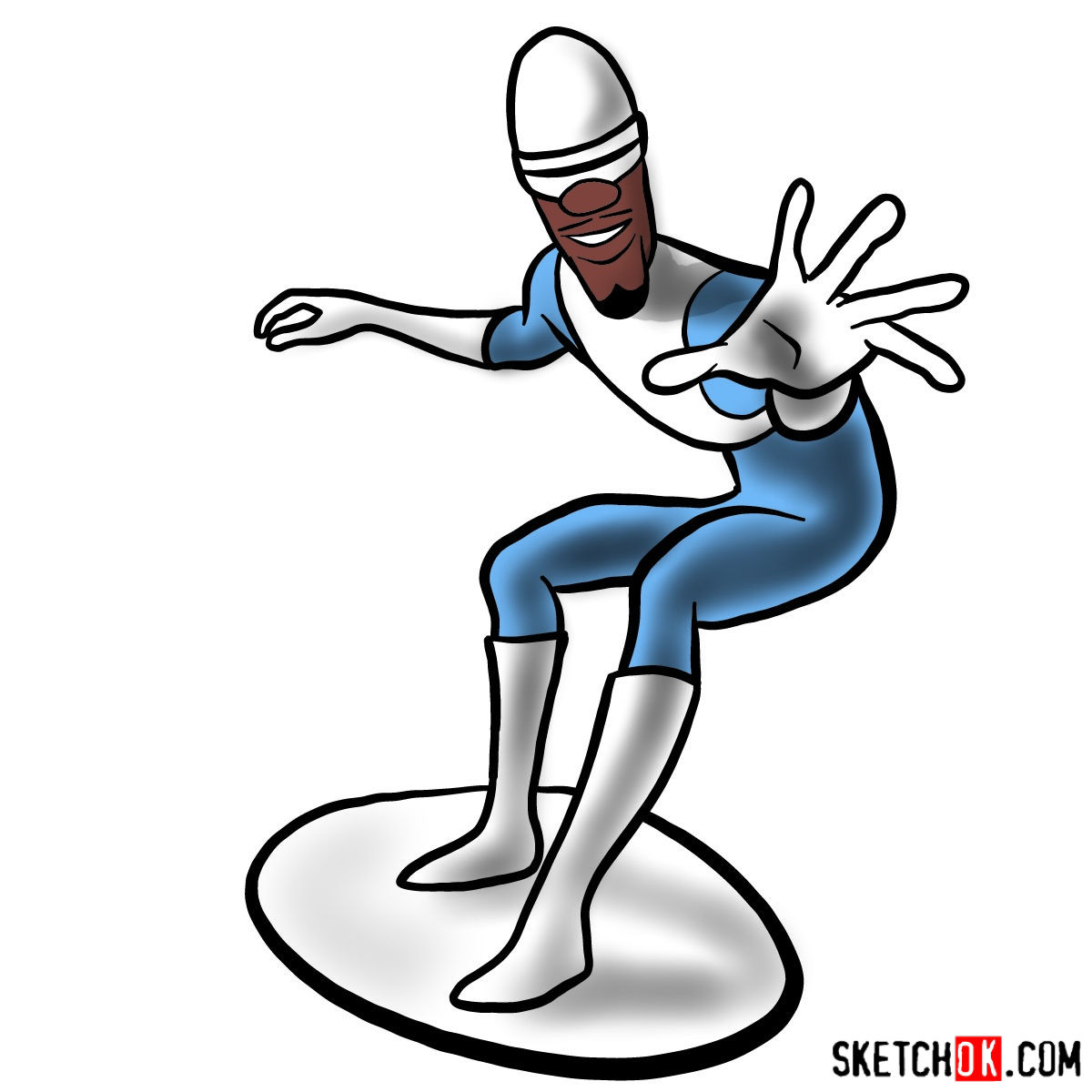 How to draw Lucius Best (Frozone)