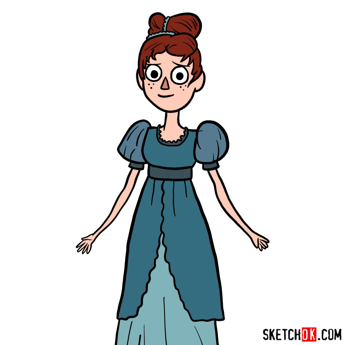 How To Draw Beatrice As A Human Over The Garden Wall Step By