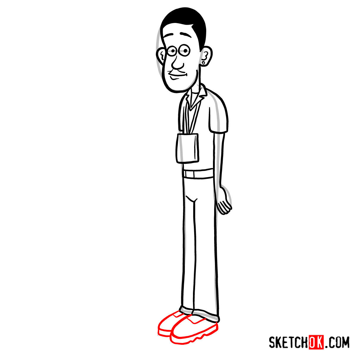 How to draw Denzel Jackson - step 10