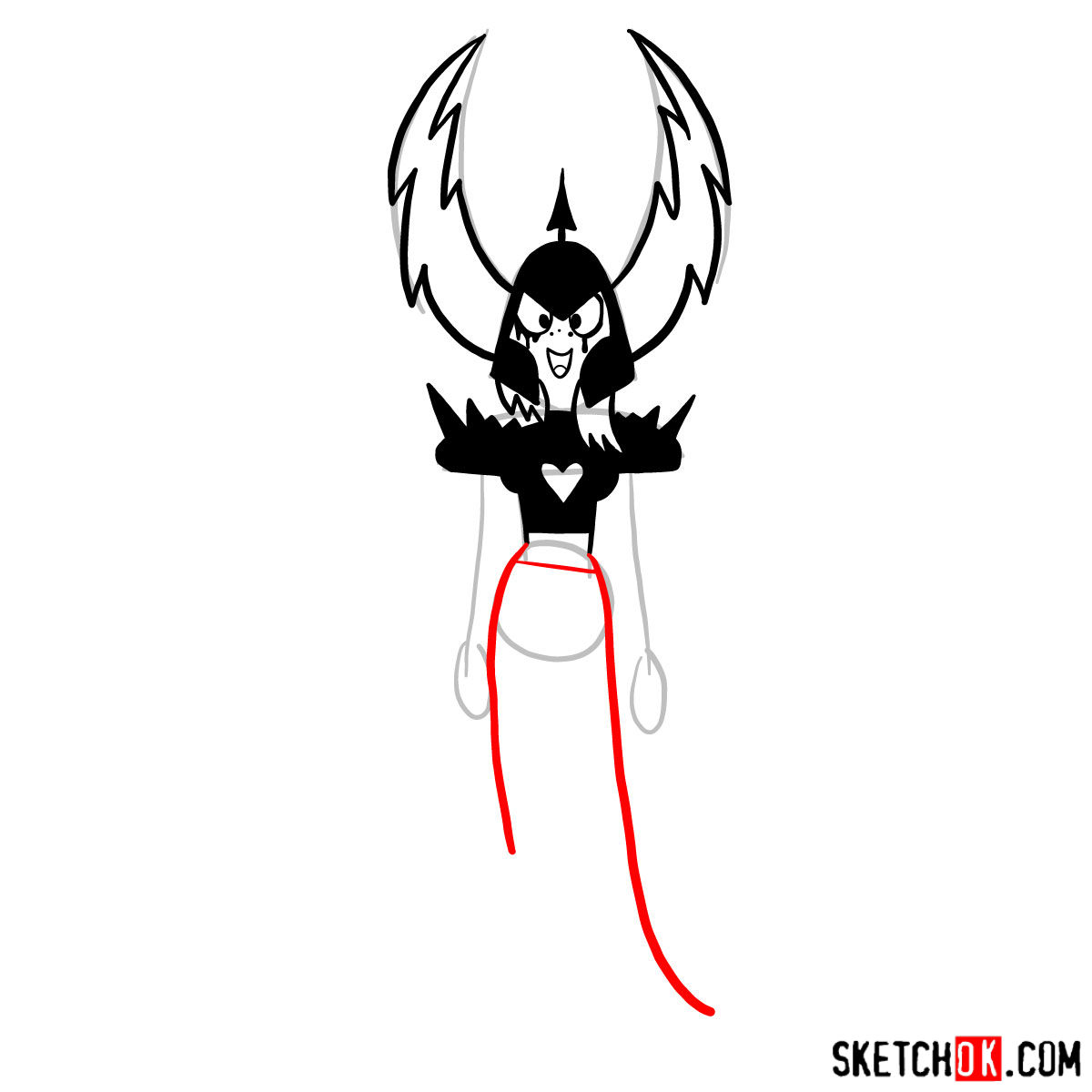 How to draw Lord Dominator -  step 06
