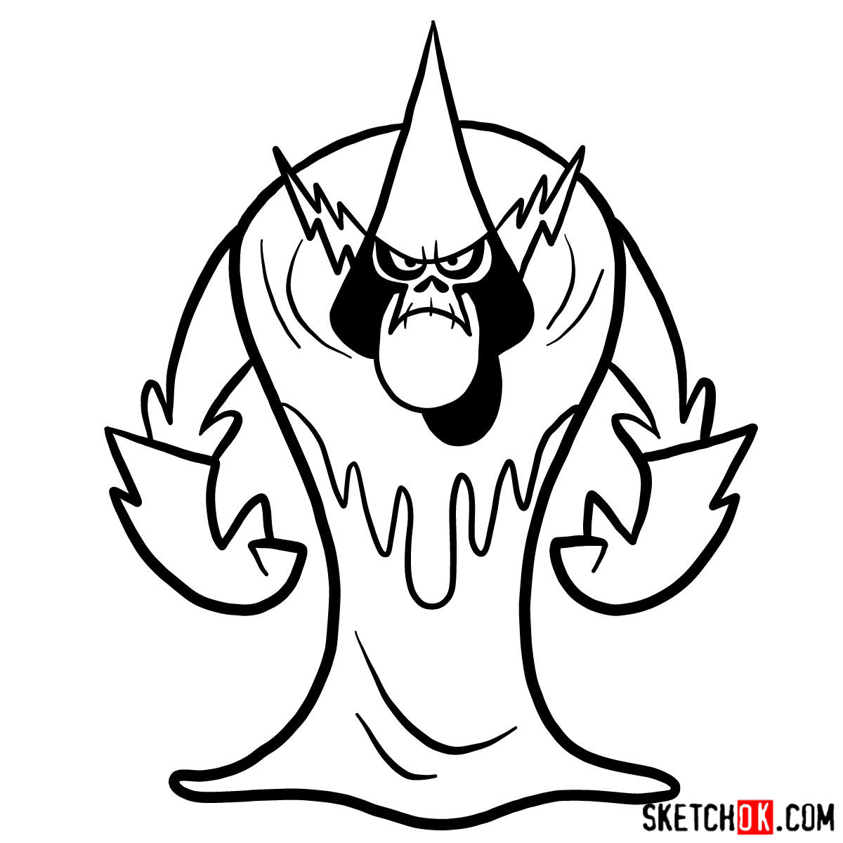 How to draw Lord Hater - step 08