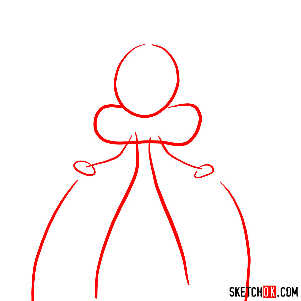 How to draw Princess Demurra - step 01
