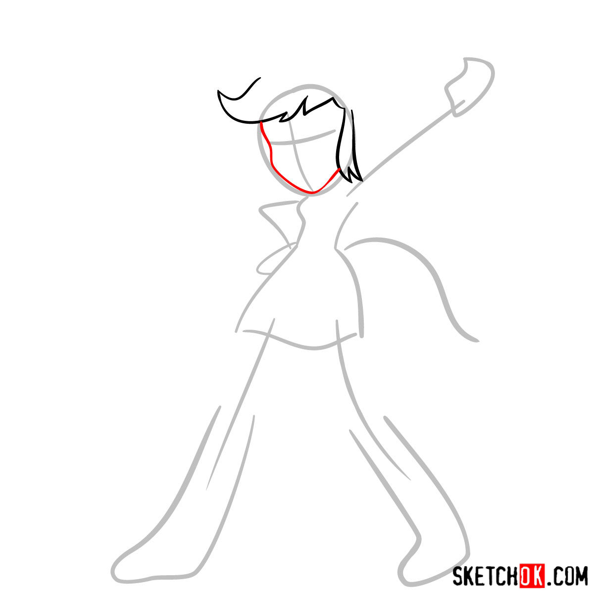 How to draw Applejack - Equestria - step 03