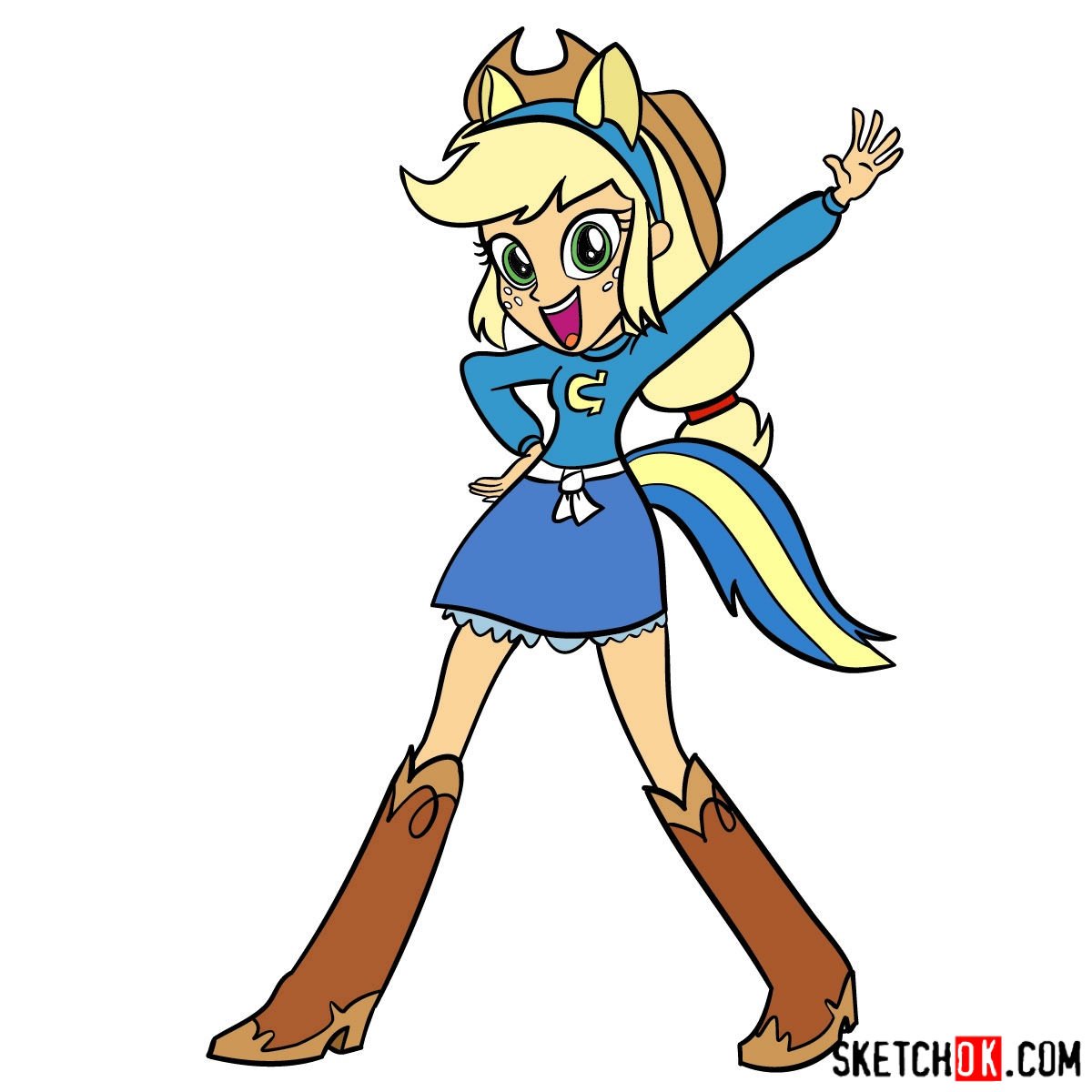 human applejack equestria