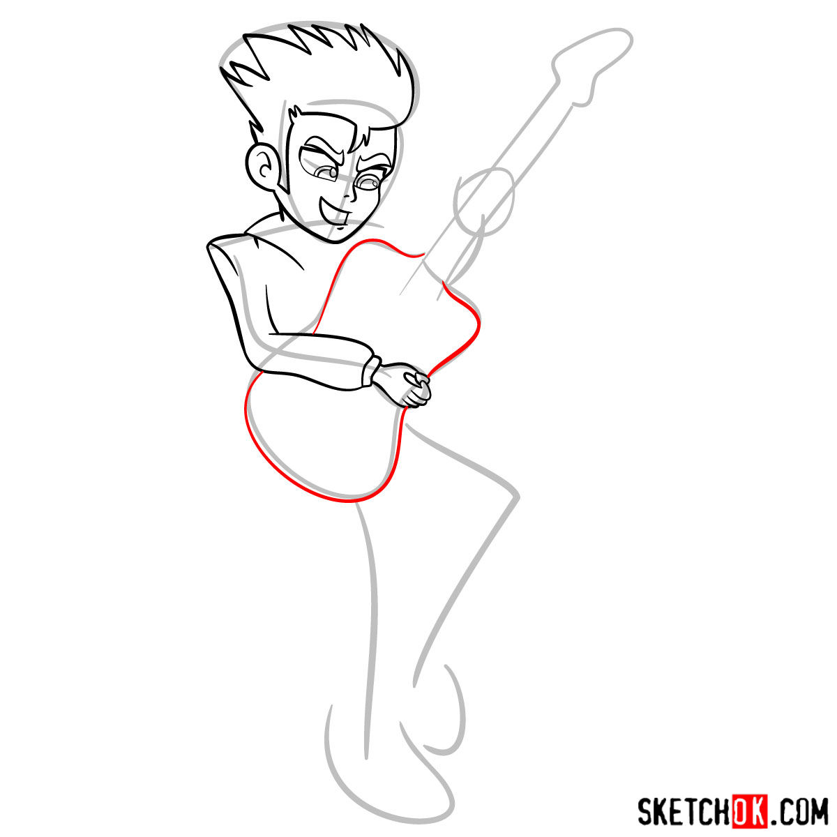 How to draw Flash Sentry - Equestria Girls - step 07