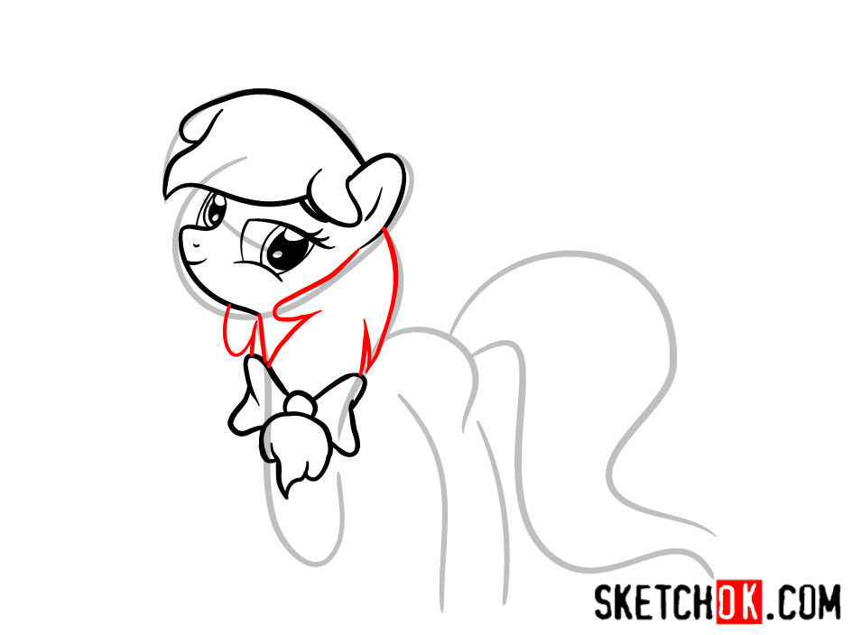 How to draw Apple Bloom pony - step 05