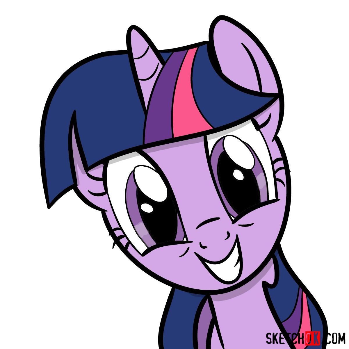 HOW TO DRAW TWILIGHT SPARKLE FROM MY LITTLE PONY  YouTube