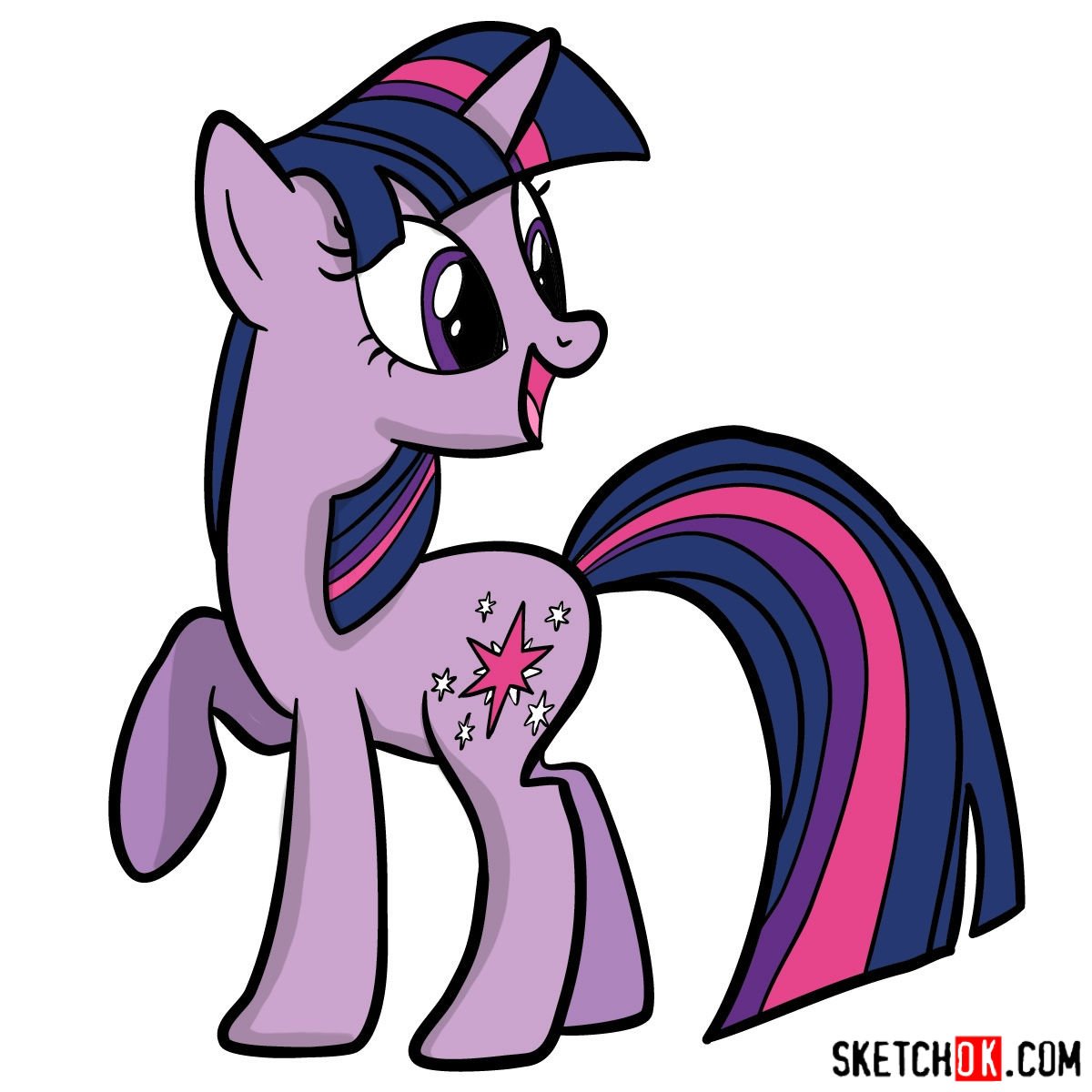 How to draw Twilight Sparkle