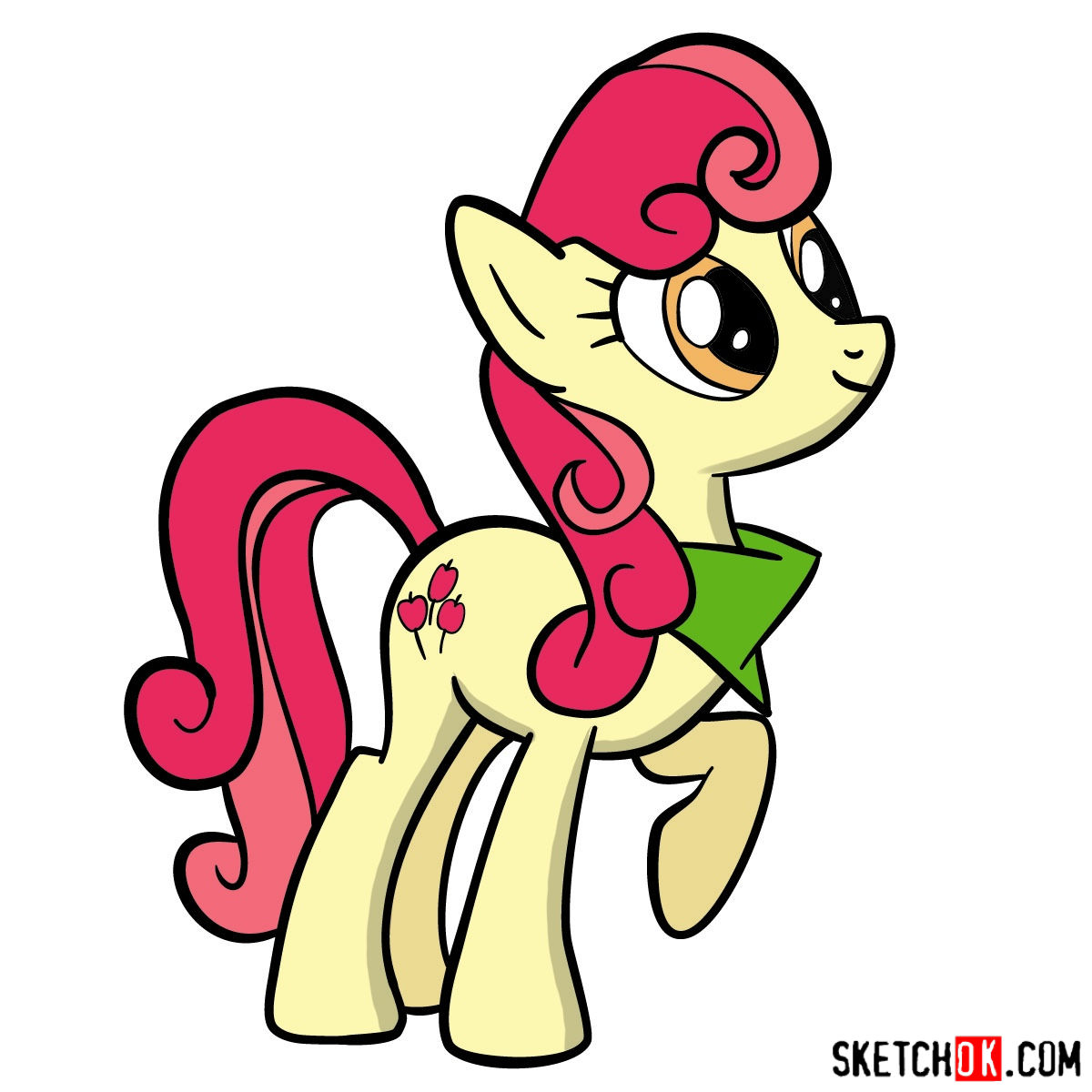 How to draw Apple Rose pony