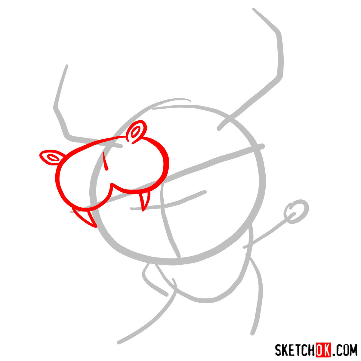 How to draw Ludo - step 02