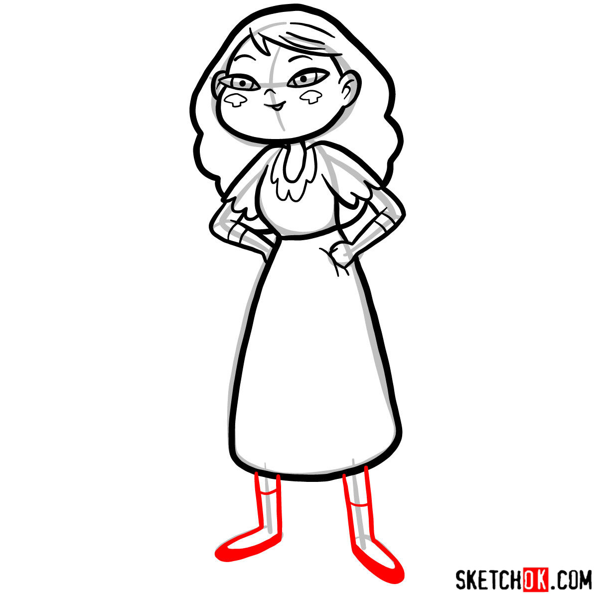 How to draw Eclipsa Butterfly - step 10