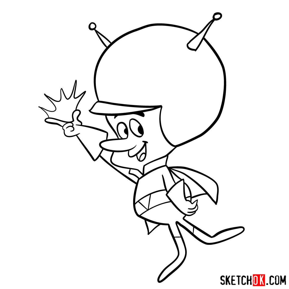 How to draw The Great Gazoo - step 10