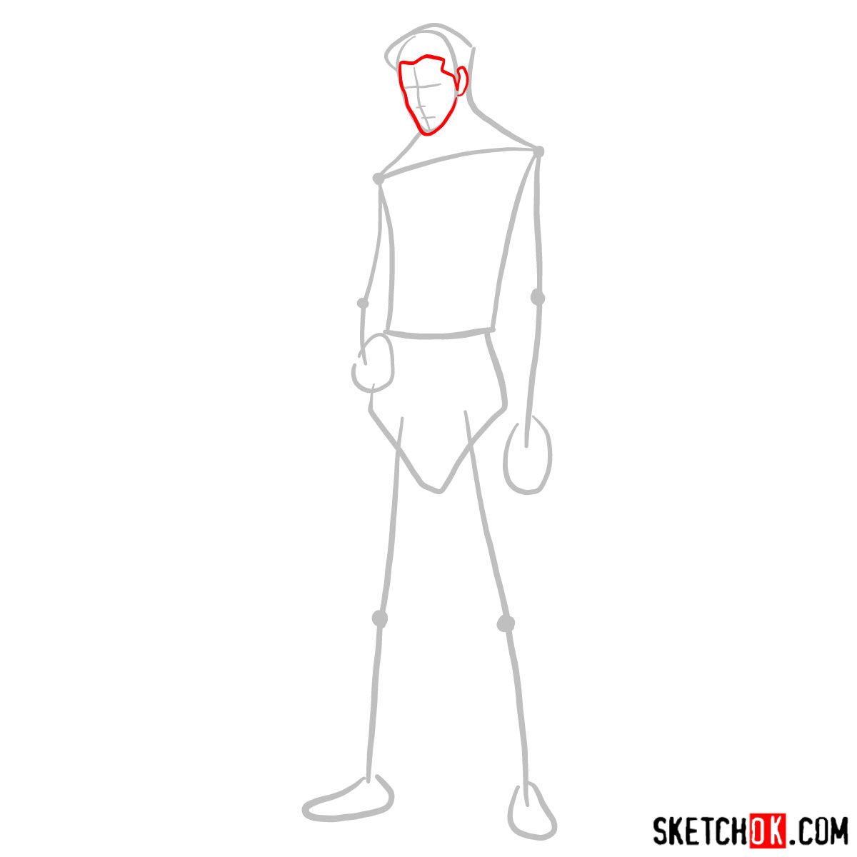 How to draw Mako - step 02